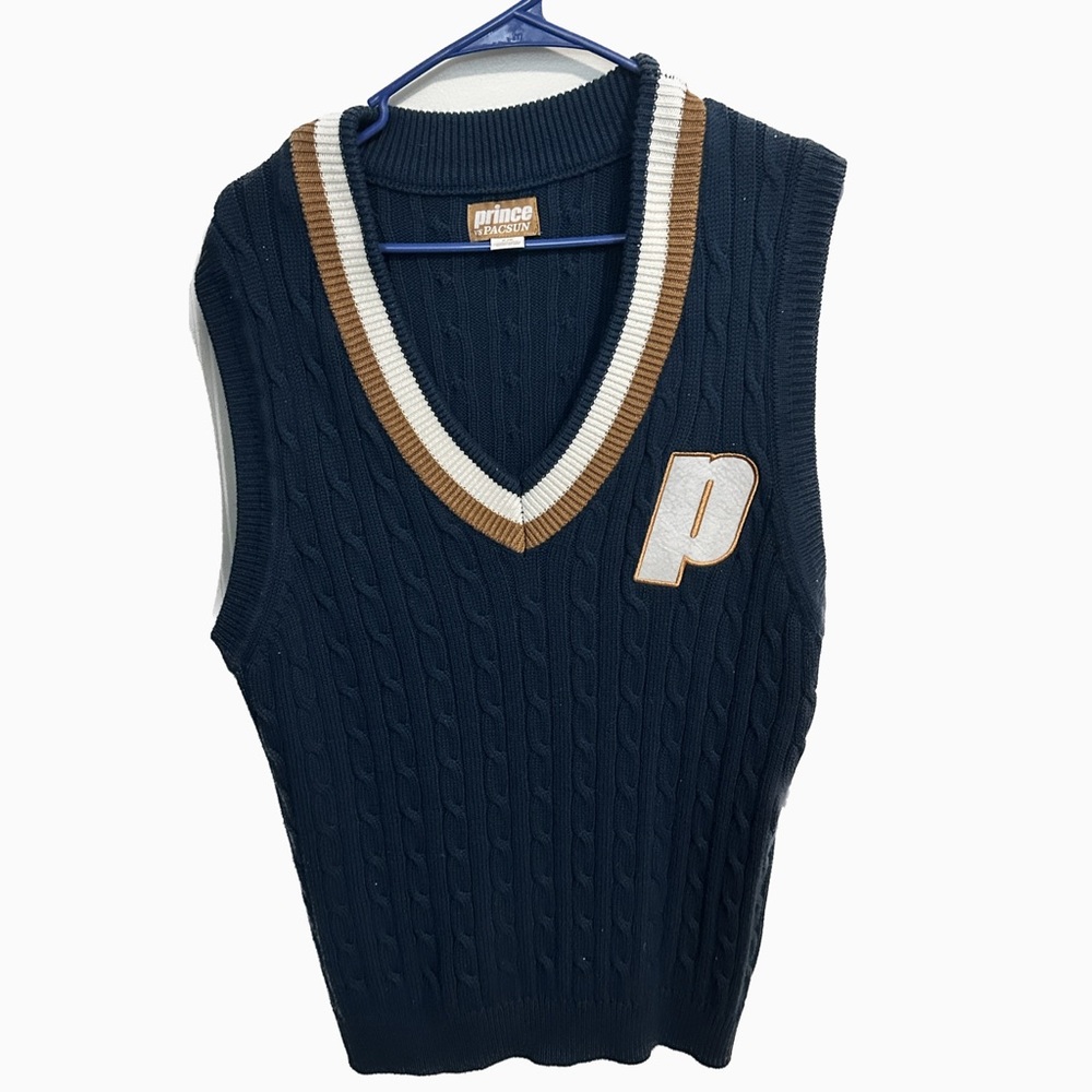 Blue Yellow Pacsun Vest Sweater Size Small